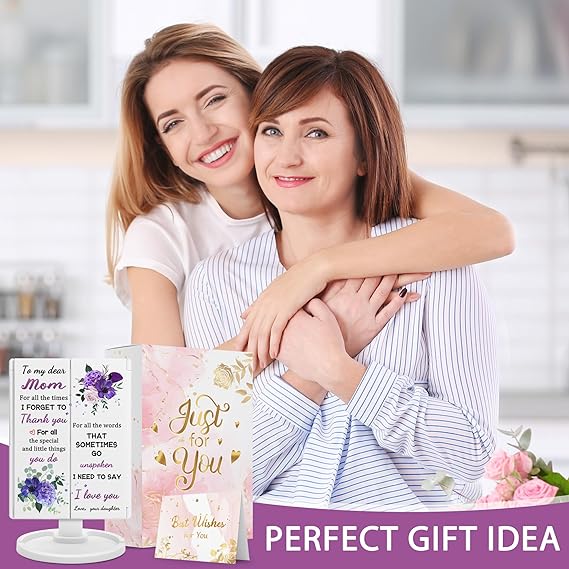 Gifts for Mom from Daughter on Mothers Day, Mom Gifts for Mothers Day, Birthday Gifts for Mom from Daughters & Son, Best Mom Ever Makeup Gifts, Mom Makeup Mirror with Lights Gifts