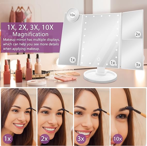 Gifts for Mom from Daughter on Mothers Day, Mom Gifts for Mothers Day, Birthday Gifts for Mom from Daughters & Son, Best Mom Ever Makeup Gifts, Mom Makeup Mirror with Lights Gifts