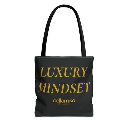Luxury Mindset Tote Bag - Black & Gold