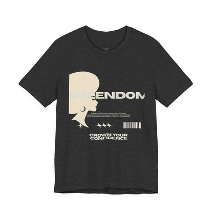 Dendon 'Crown Your Confidence' Graphic Tee — Retro Silhouette Streetwear