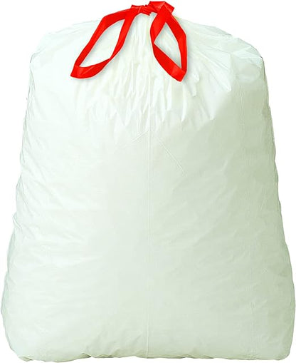 Basics Tall Kitchen Drawstring Trash Bags, 13 Gallon, 120 Count