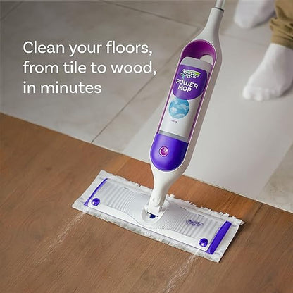 PowerMop Multi-Surface Mop Kit forg Floor Cleaning, Fresh Scent, Mopping Kit Includes PowerMop, 2 Mopping Pad Refills, 1 Floor Cleaning Solution with Fresh Scent and 2 Batteries