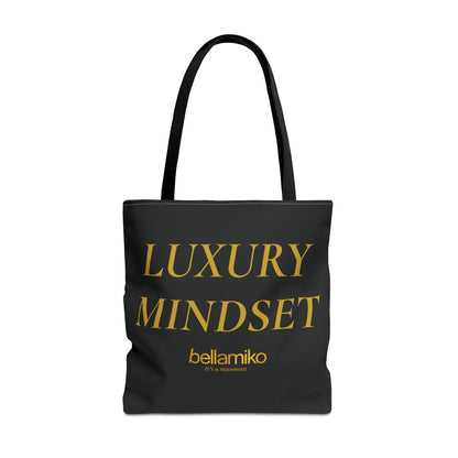 Luxury Mindset Tote Bag - Black & Gold