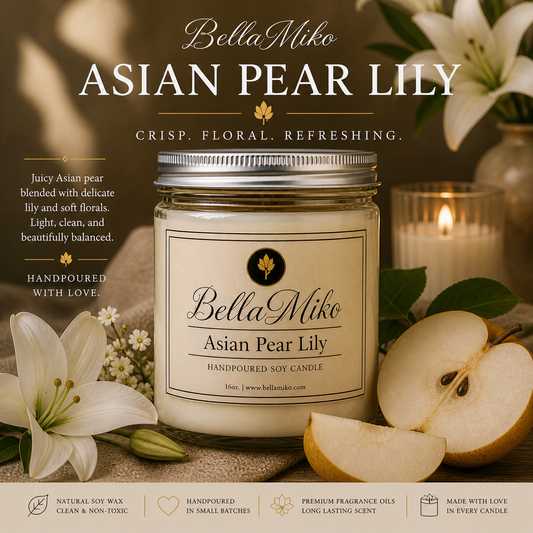 Asian Pear Lily | BellaMiko Candle