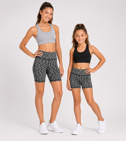 Avia Girls Seamless Performance Bike Shorts | Lightweight Active Shorts