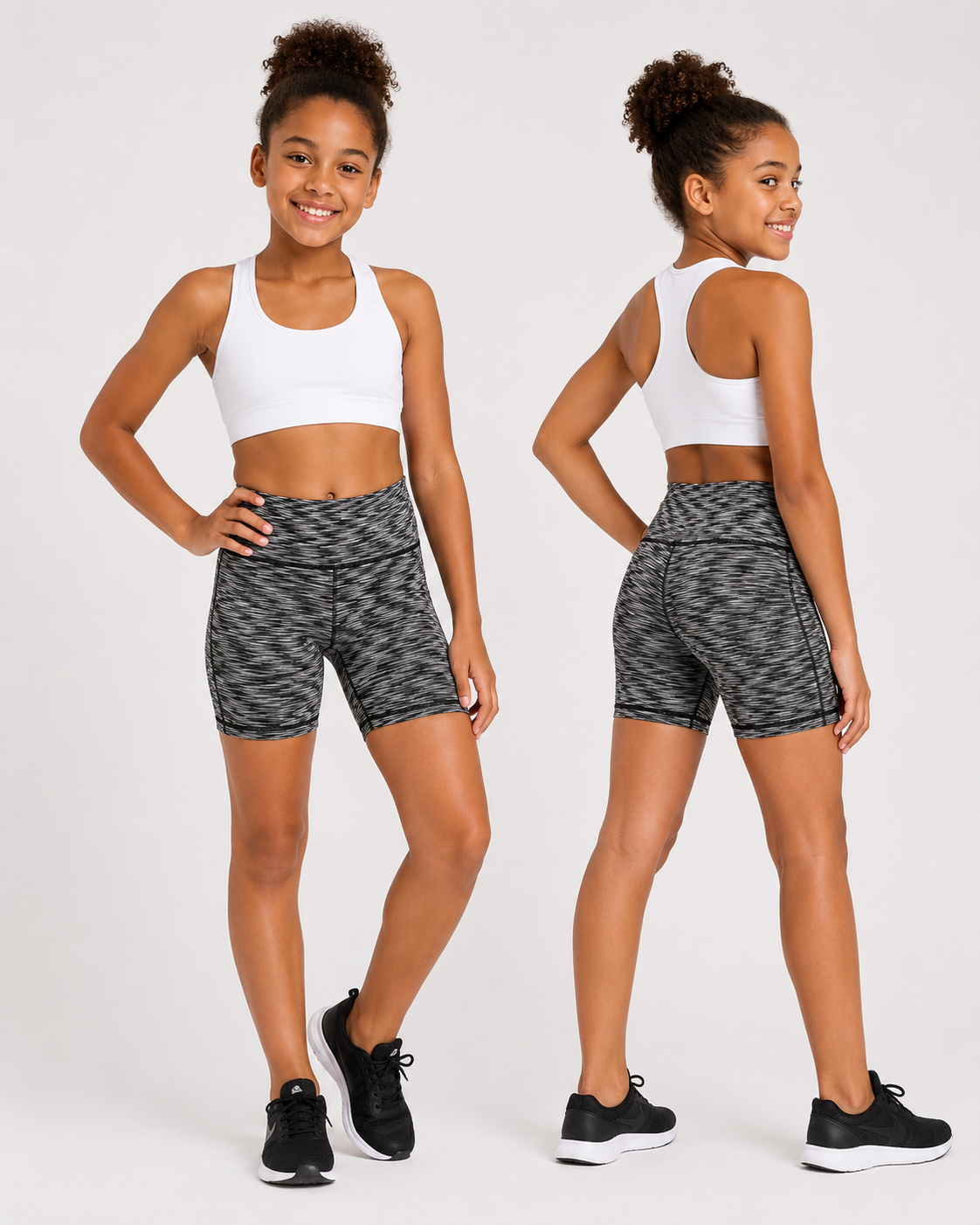 Avia Girls Seamless Performance Bike Shorts | Lightweight Active Shorts