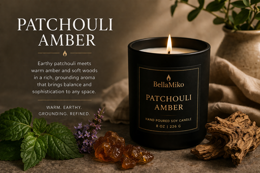 Patchouli Amber – 8 oz Soy Candle