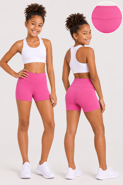 Avia Girls Seamless Performance Bike Shorts | Lightweight Active Shorts
