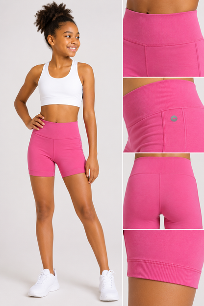 Avia Girls Seamless Performance Bike Shorts | Lightweight Active Shorts