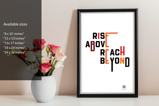 Rise Above Mockup canvas