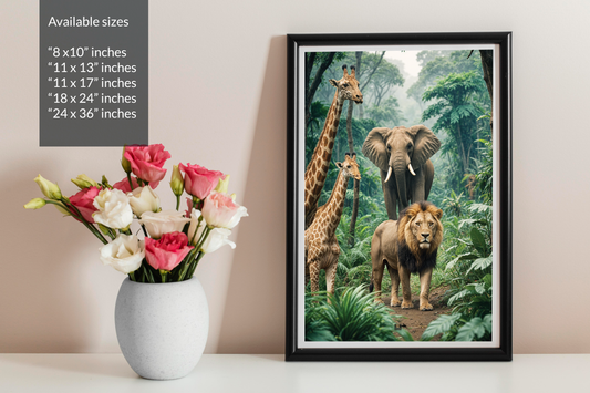 Safari Scene # Canvas