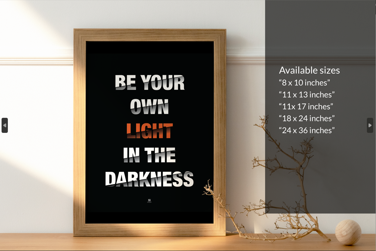 Be The Light in The Darkness Canvas