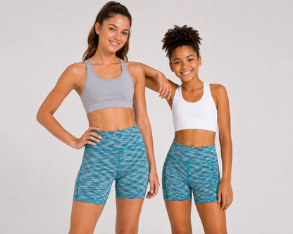Avia Girls Seamless Performance Bike Shorts | Lightweight Active Shorts